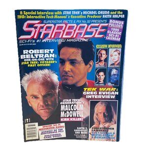 Superstar Facts & Pix #32 Starbase Magazine 1994 Star Trek Voyager 1995 Pullout